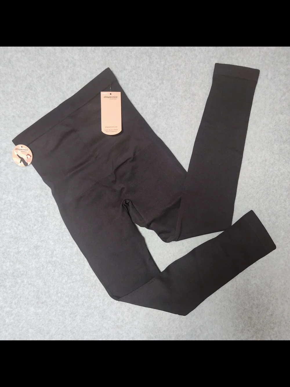 Shapermint Essentials High-Waisted Sculpting Leggings - Black Womens